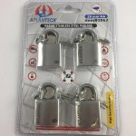 ATLANTECH PASLANMAZ ANAHTARLI MARİN ASMA KİLİT 4 LÜ SET 25 MM